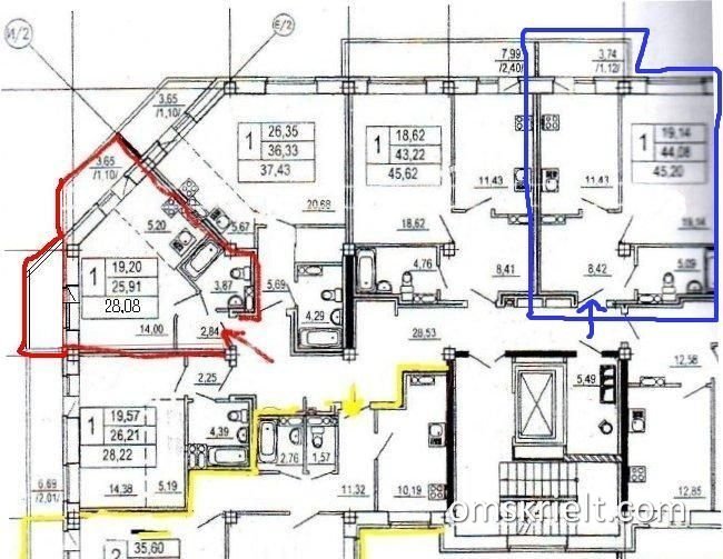 Планировка квартиры омск